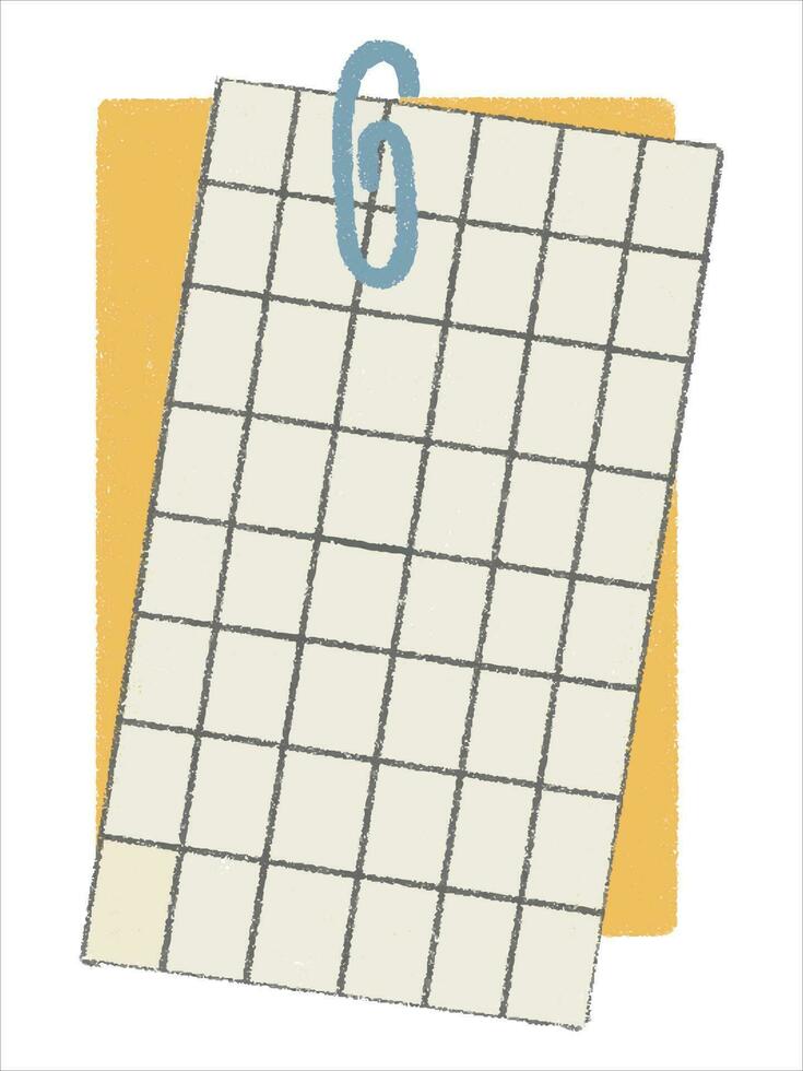 Cute paper stickers for notes. Rough, sloppy texture. Digital Bullet Journal. vector