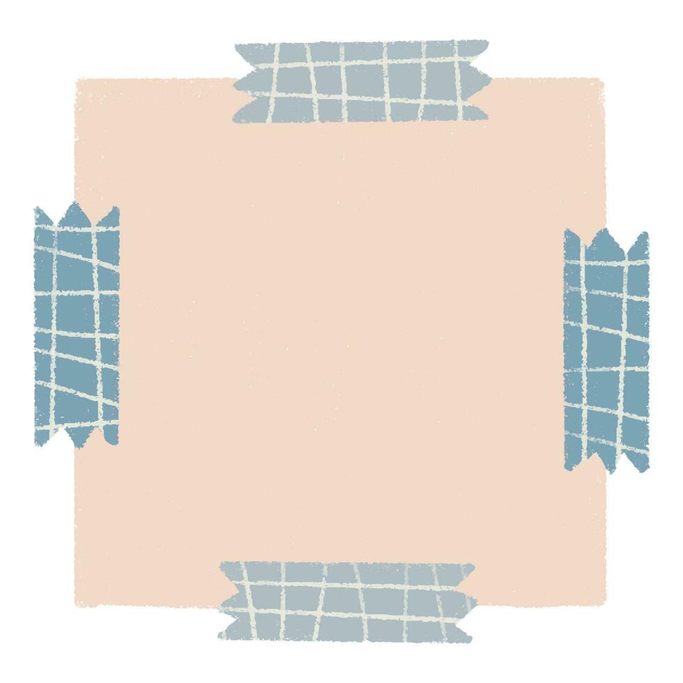 Cute paper stickers for notes. Rough, sloppy texture. Digital Bullet Journal. vector