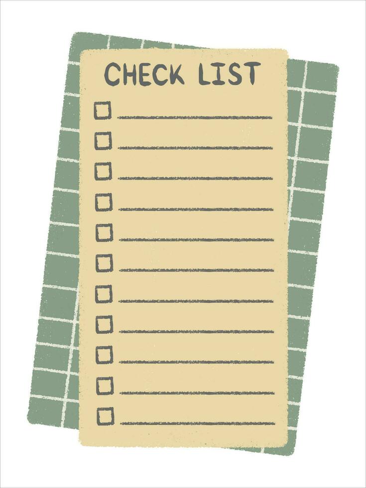 Cute paper stickers for notes. Rough, sloppy texture. Digital Bullet Journal. vector