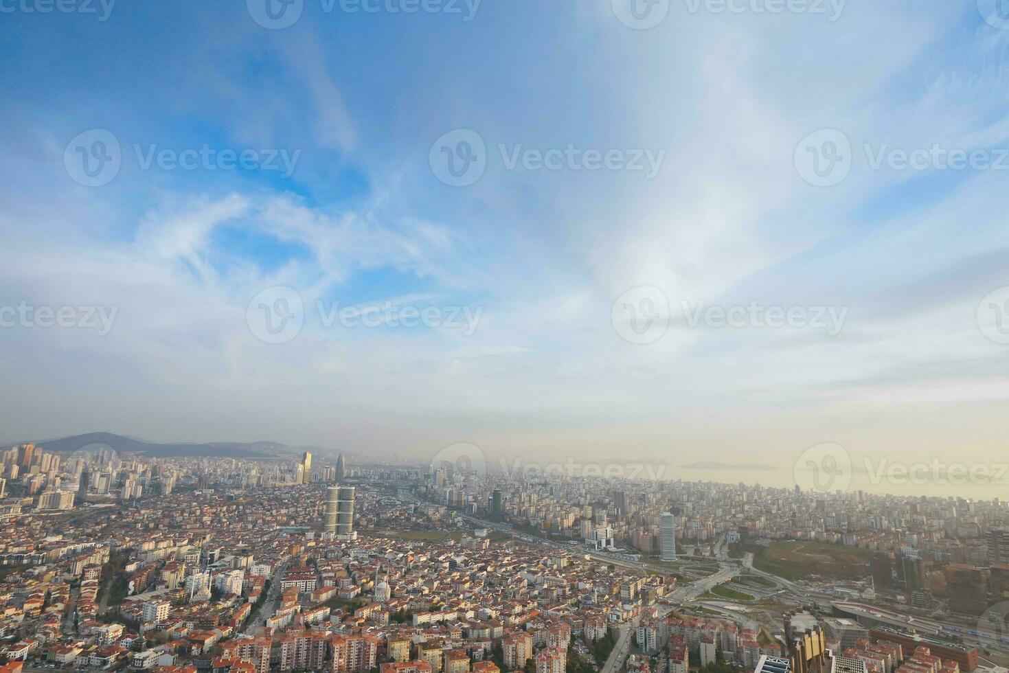 arial ver de Estanbul asiático lado urbano edificio bloques foto