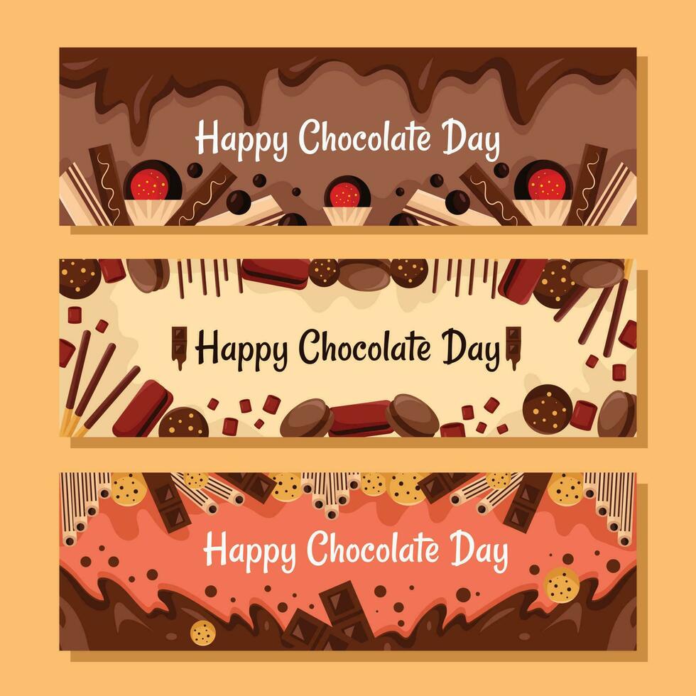 Chocolate Day Banner vector