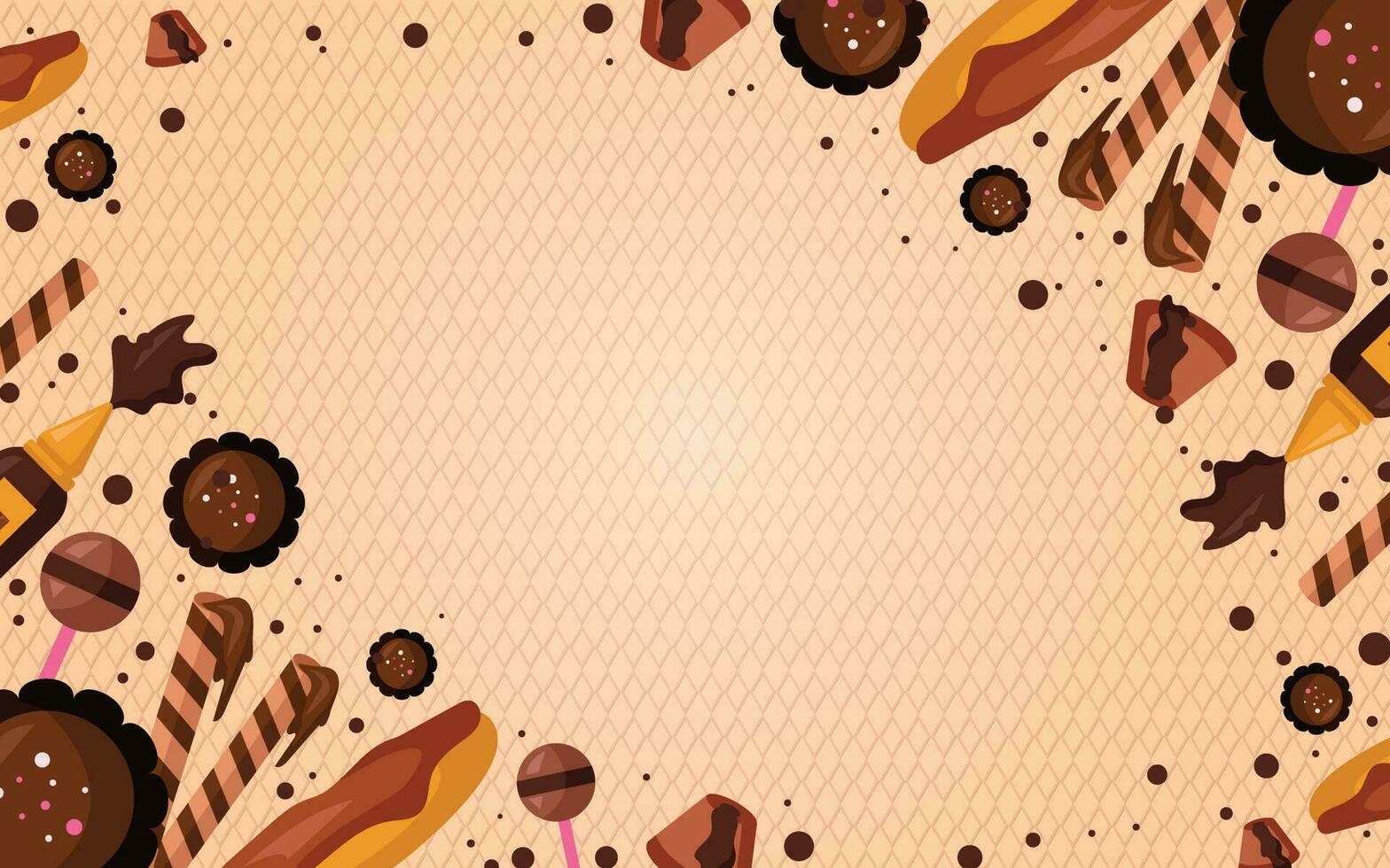 World Chocolate Day Background vector