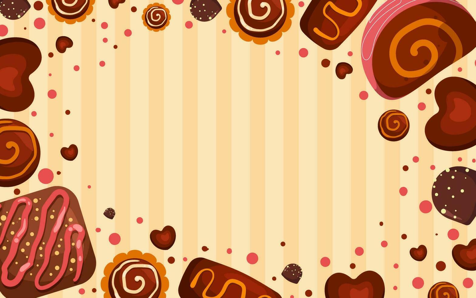 World Chocolate Day Background vector