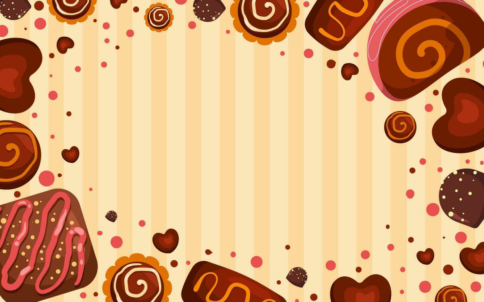 fondo del día mundial del chocolate vector