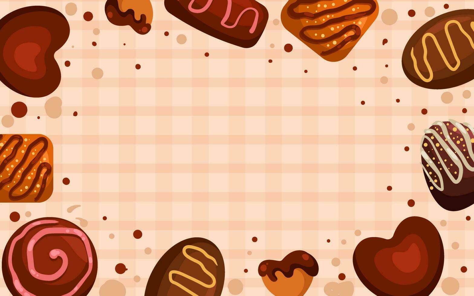 Various Chocolate Background vector