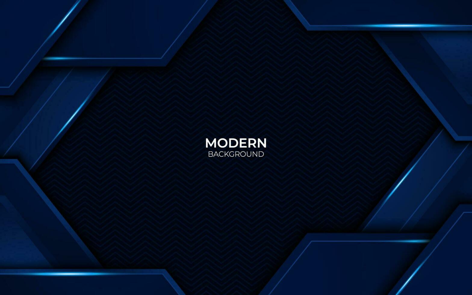 modern 3d futuristic technology glow blue on metallic background vector