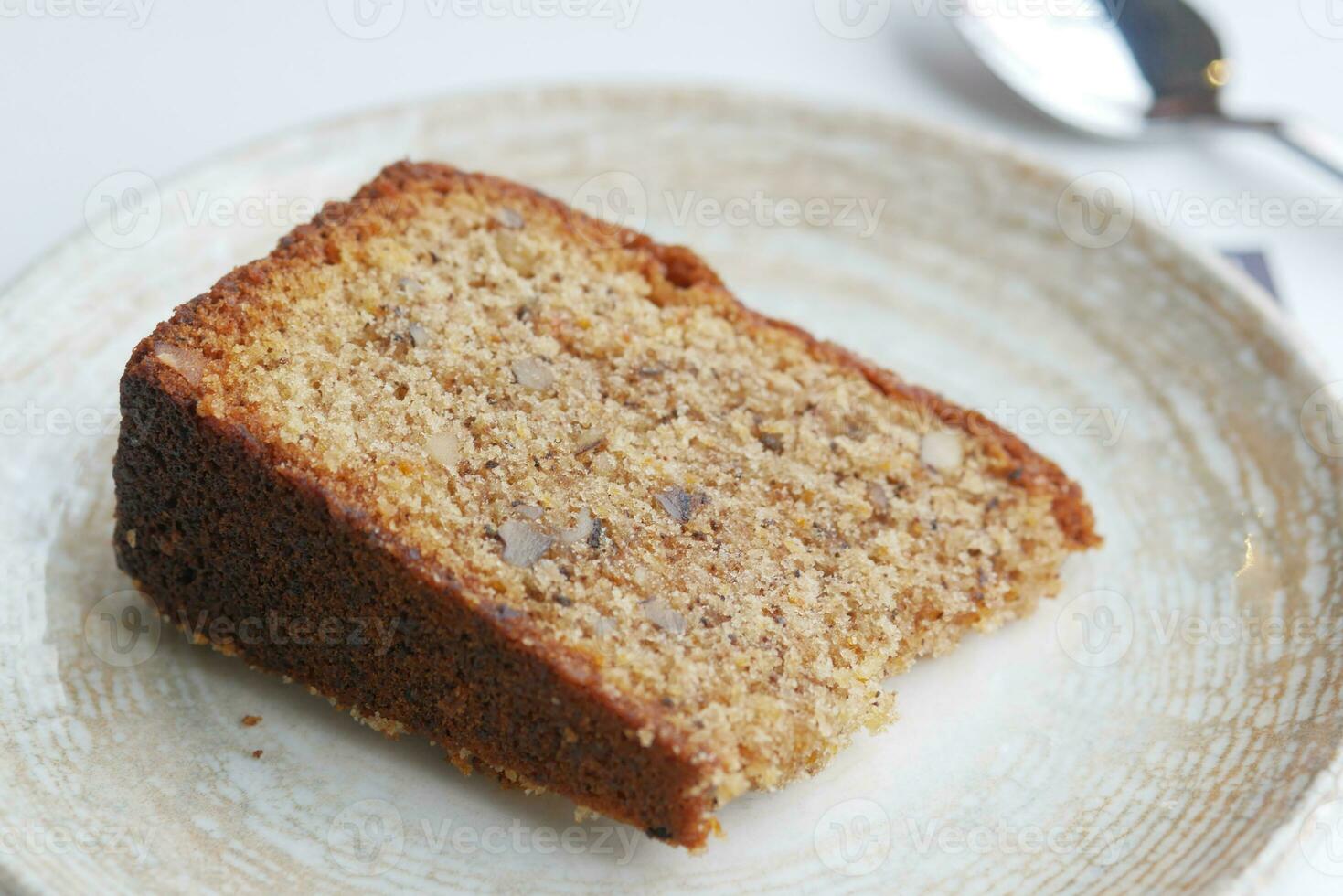 rebanada de panadería pastel en un plato foto