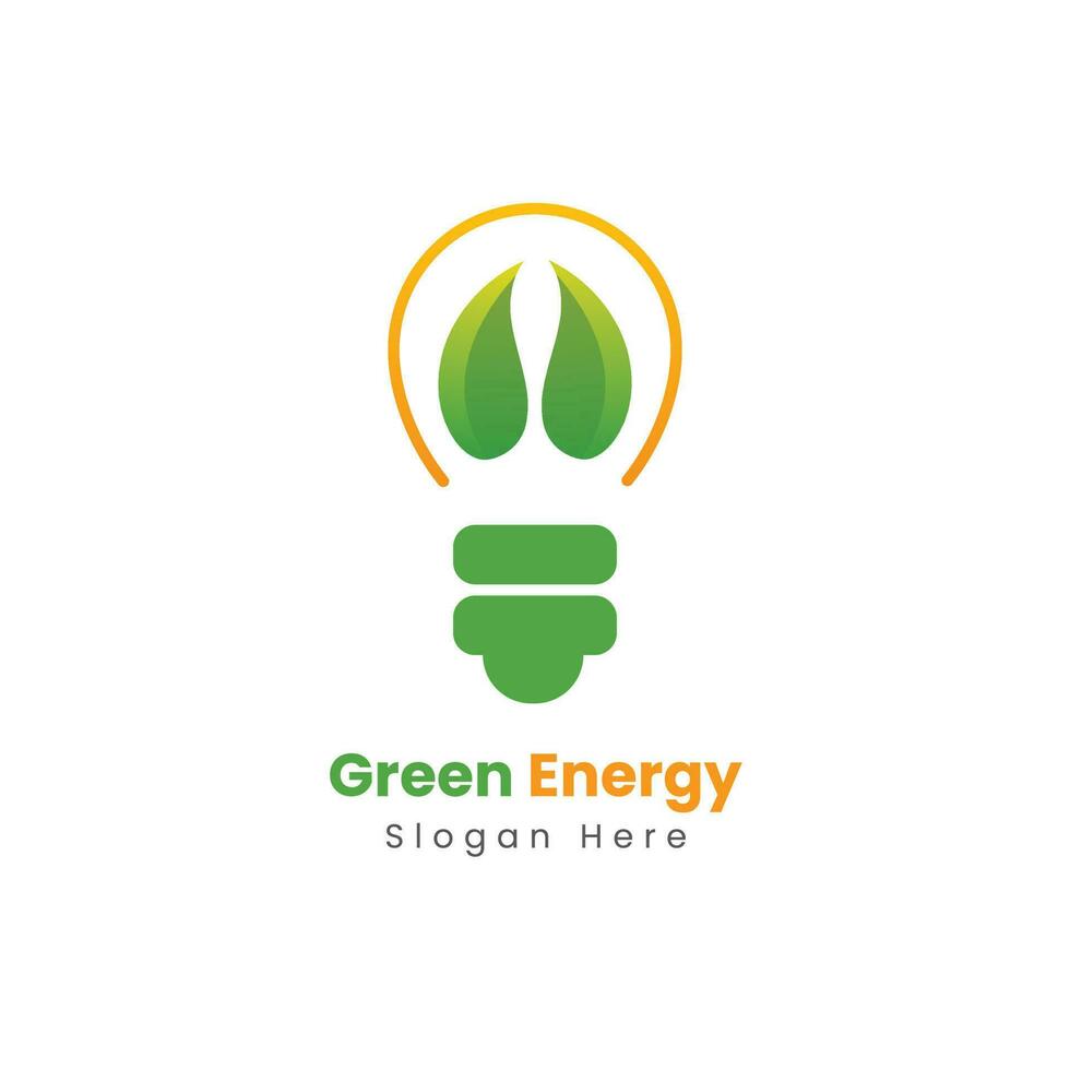 Creative abstract renewable energy logo design vector template