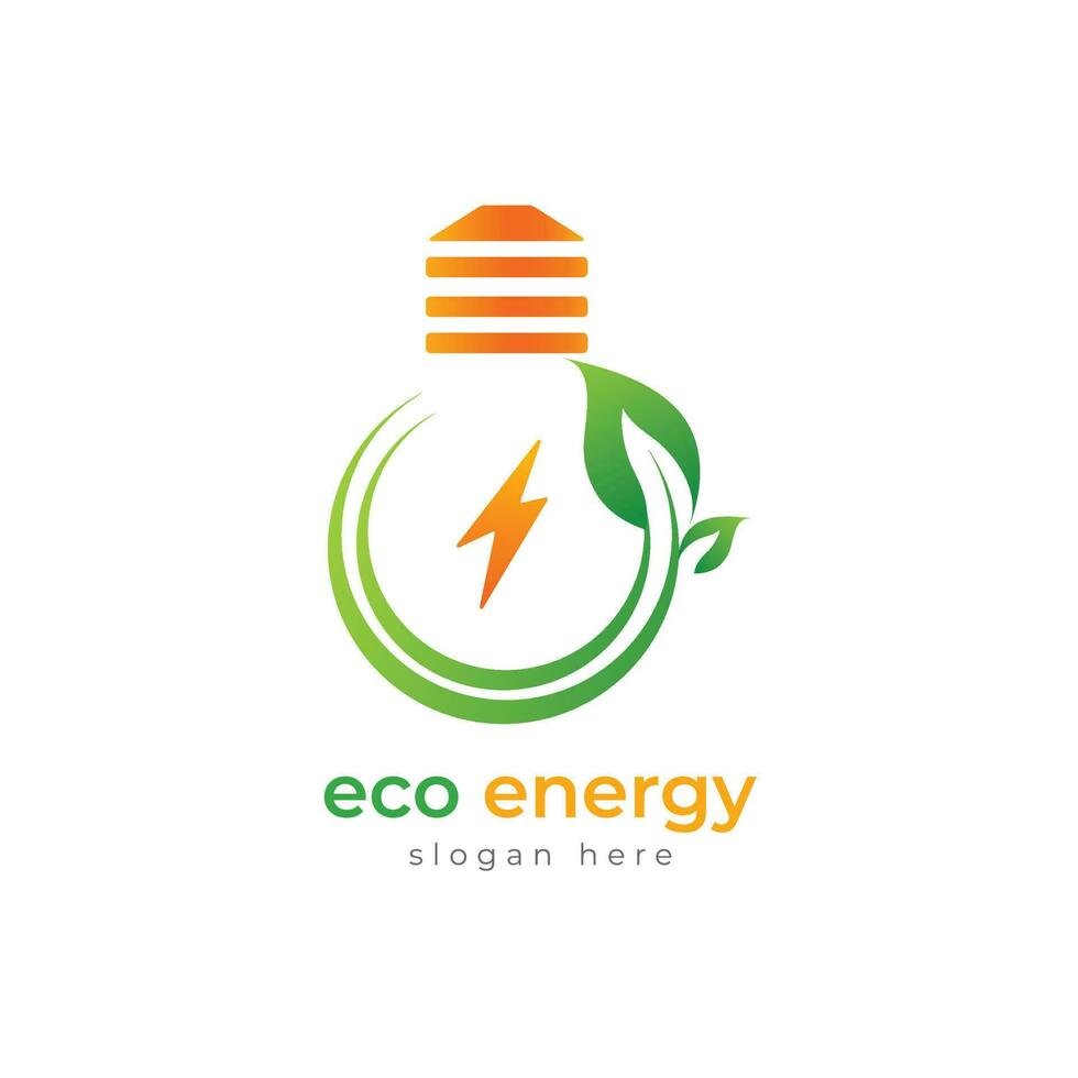 ECO Energy abstract logo design vector template