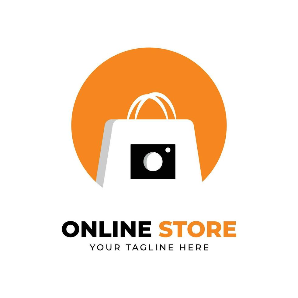 Online Store logo design vector template