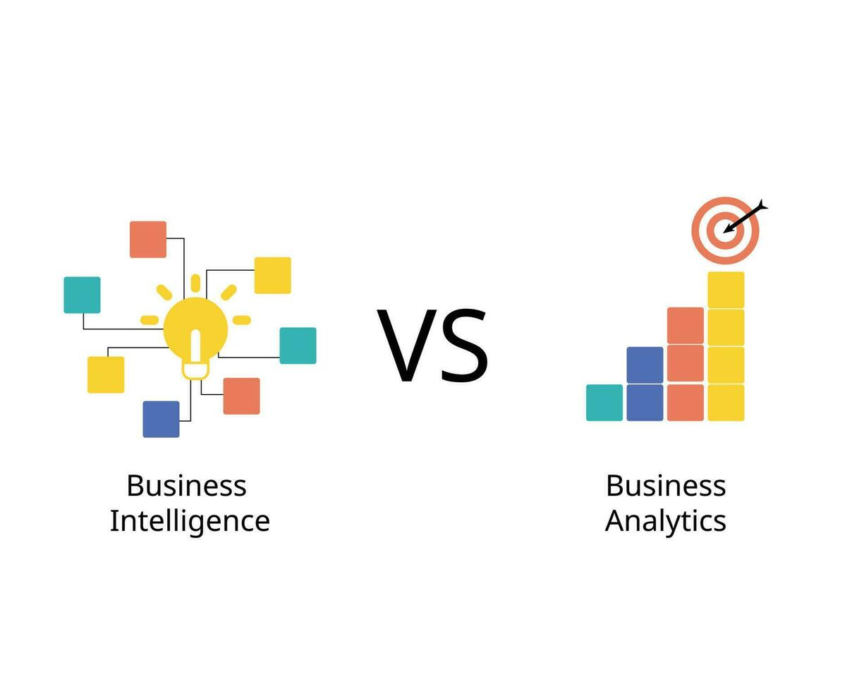Business intelligence company to business analytics vector