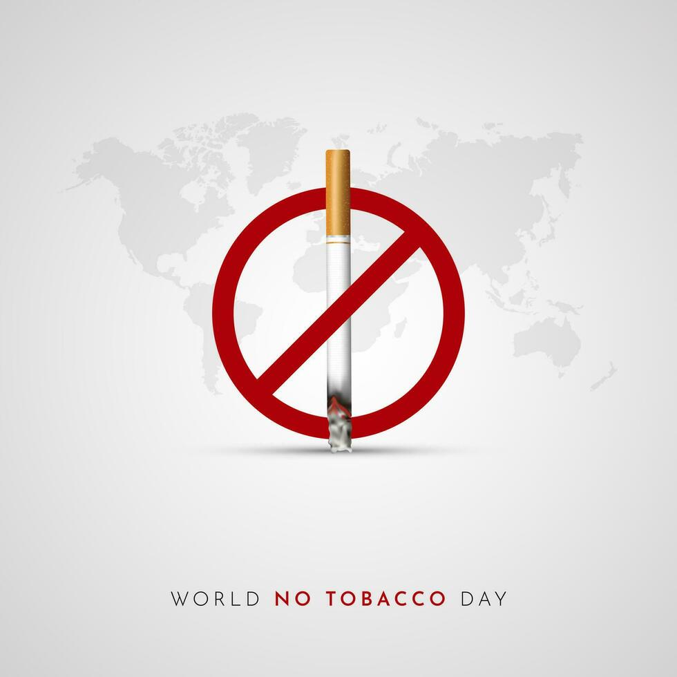 World No Tobacco Day. The Concept Of Quit Smoking Awareness vector