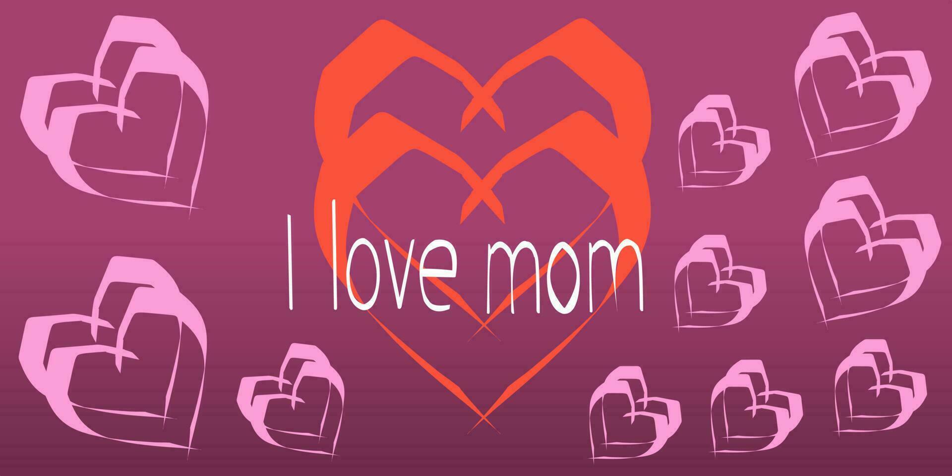 simple and beautiful background design with mother's day theme. vector