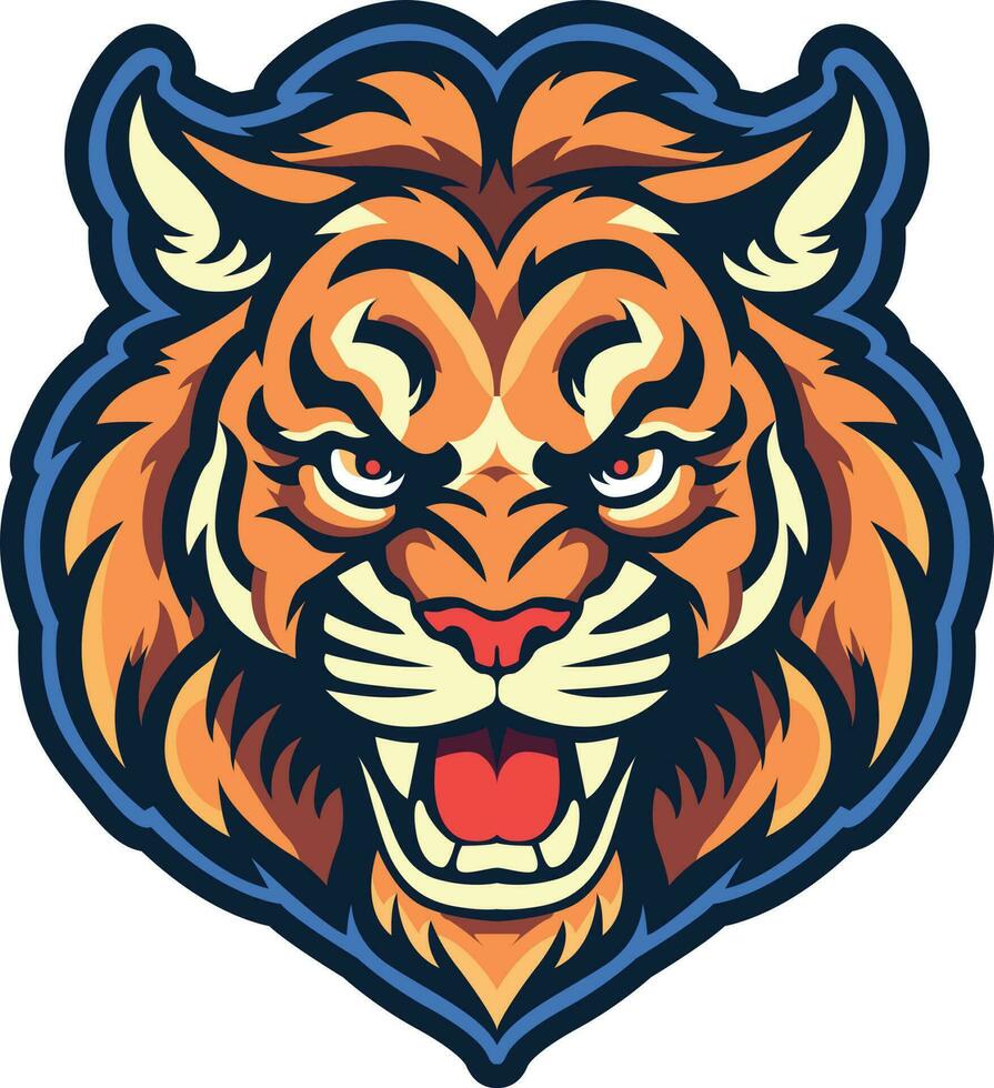 Roaring Tiger Macot Illustration vector