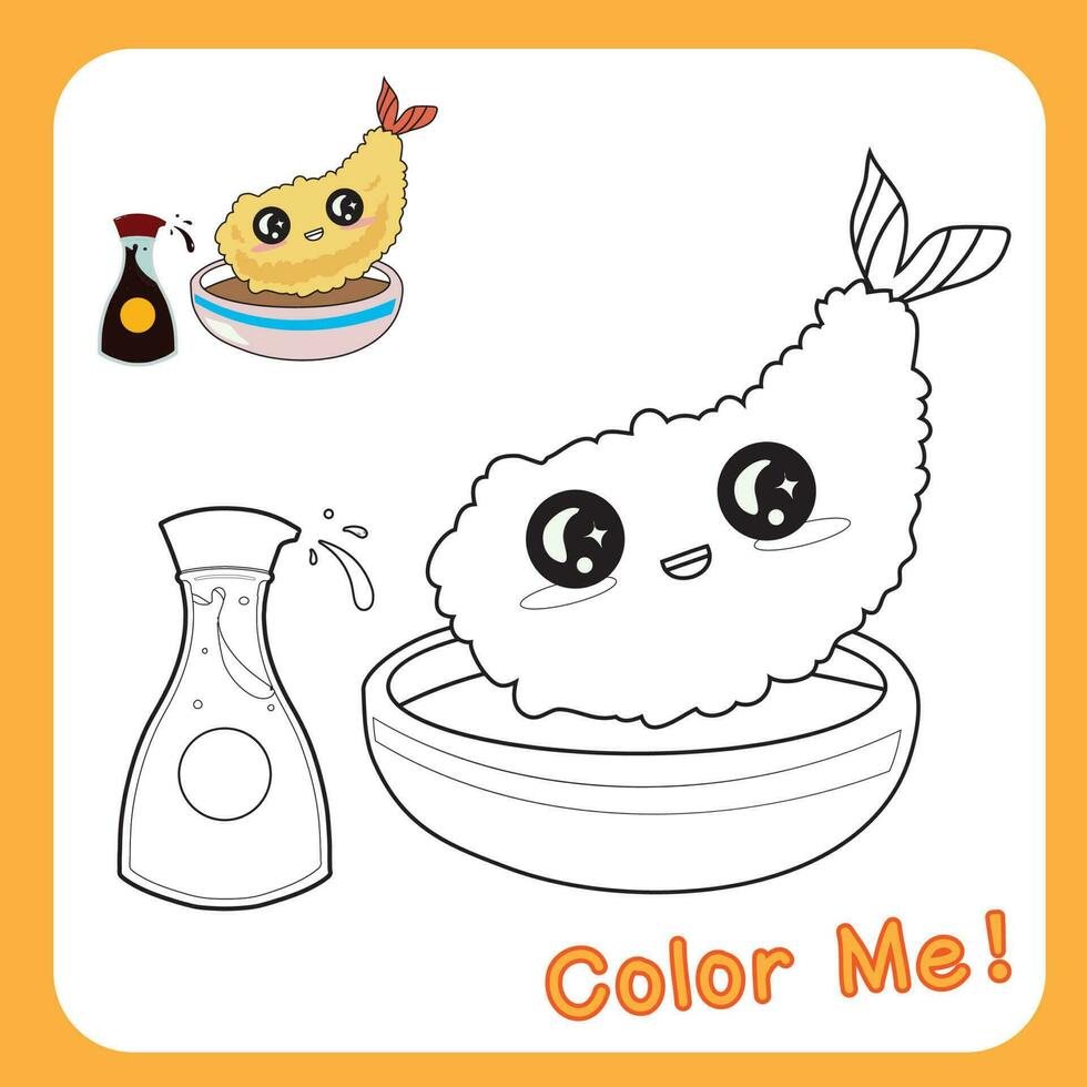 Coloring food worksheet page. Educational printable coloring worksheet