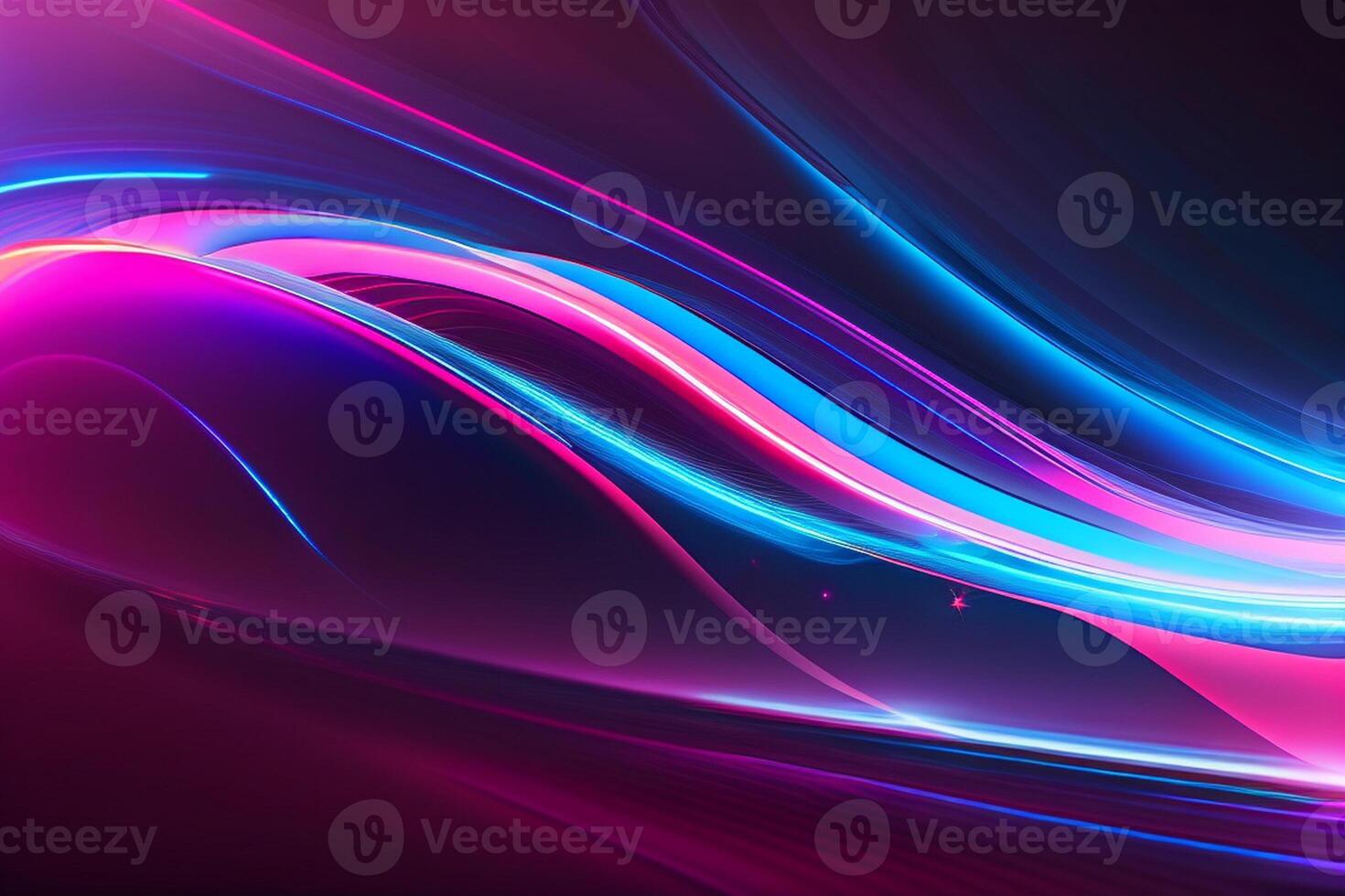 abstract futuristic background with pink blue glowing neon moving high speed wave lines and bokeh lights Data transfer concept, photo