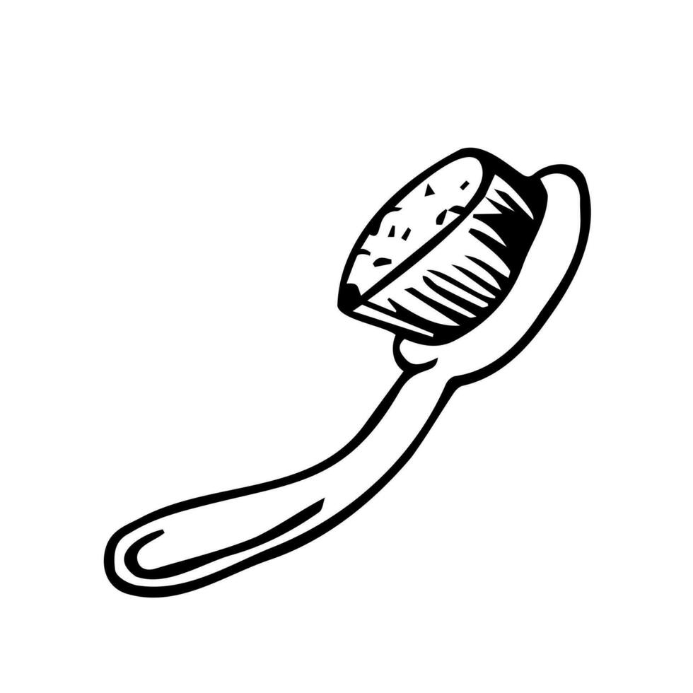 Make up brushes collection. Fashion illustration. Vector sketch.