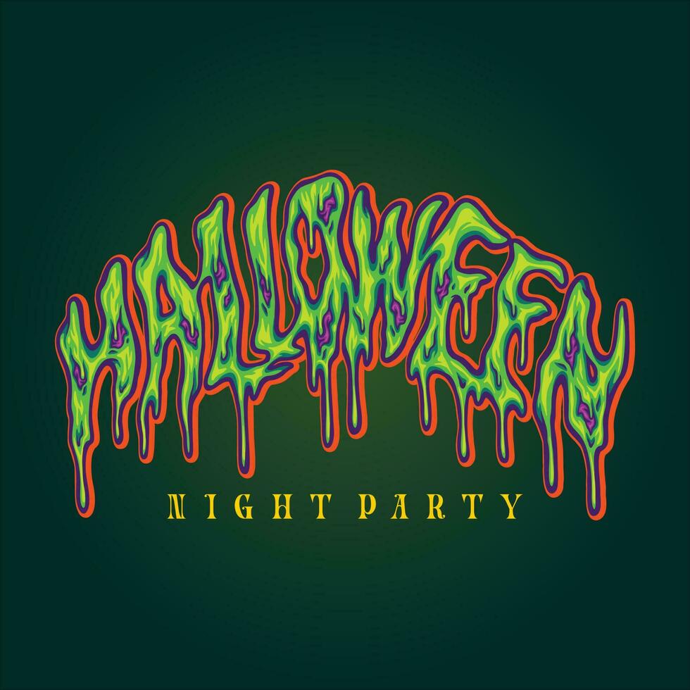 Halloween typeface horror bloody effect letter illustrationsvector for your work logo, merchandise t-shirt, stickers and label vector