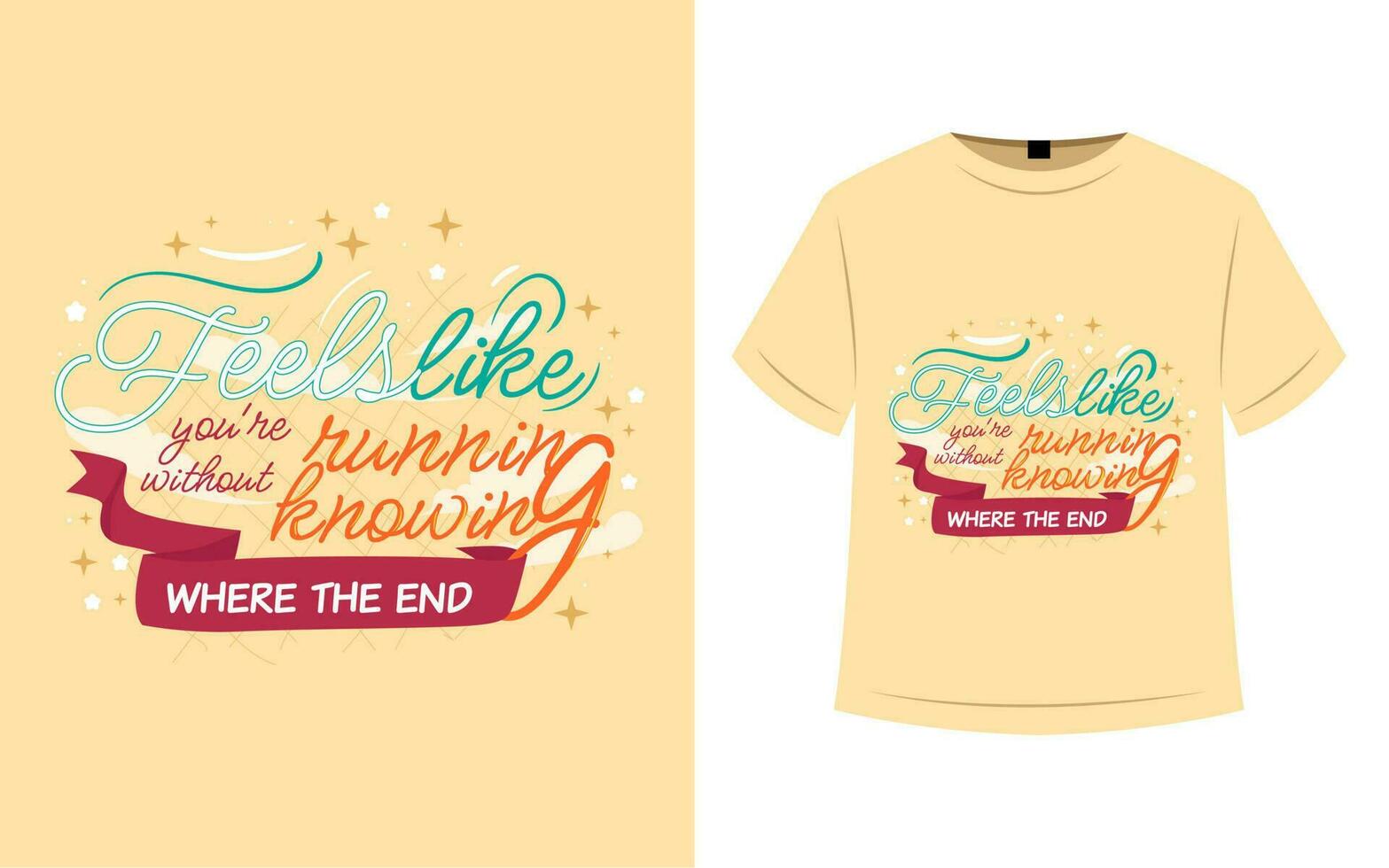 aesthetic typography t shirt design vector