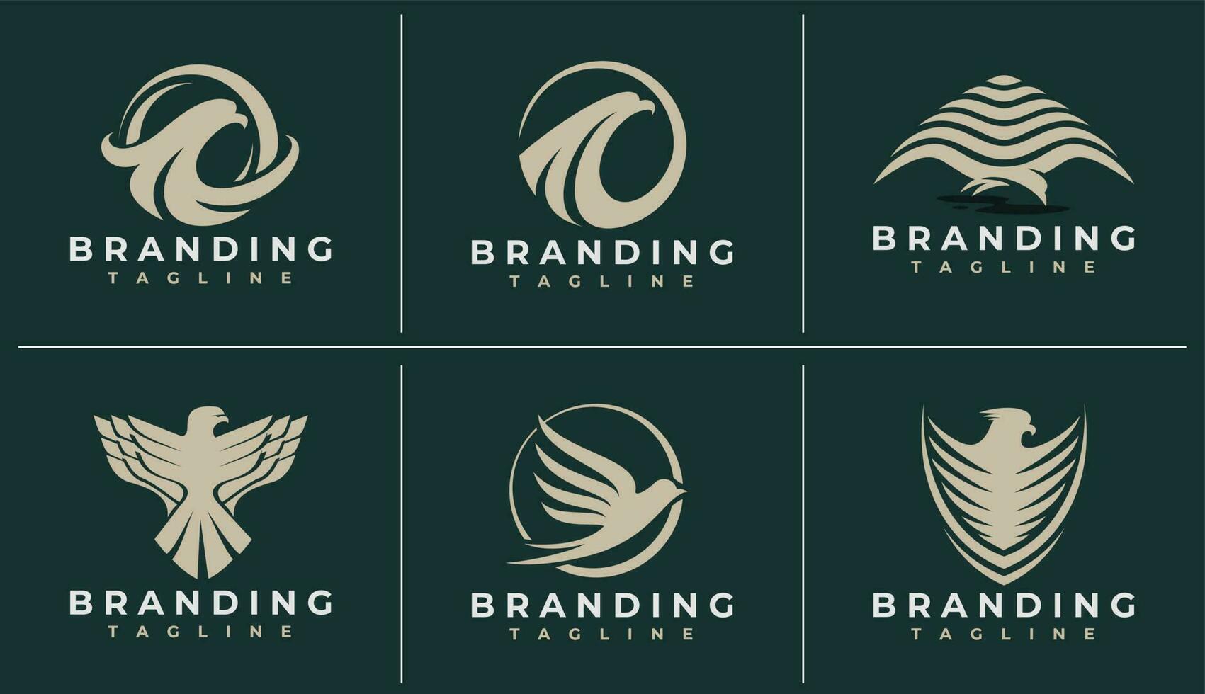 Luxury abstract hawk bird logo design template. Elegance eagle mascot logo brand. vector