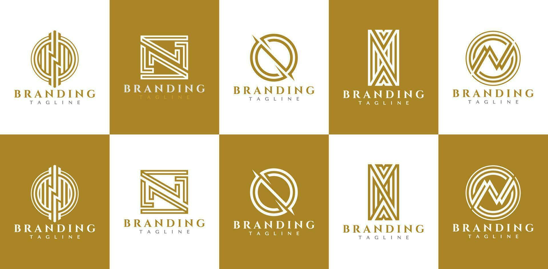 Geometric line letter N logo design branding. Modern initial N logo vector