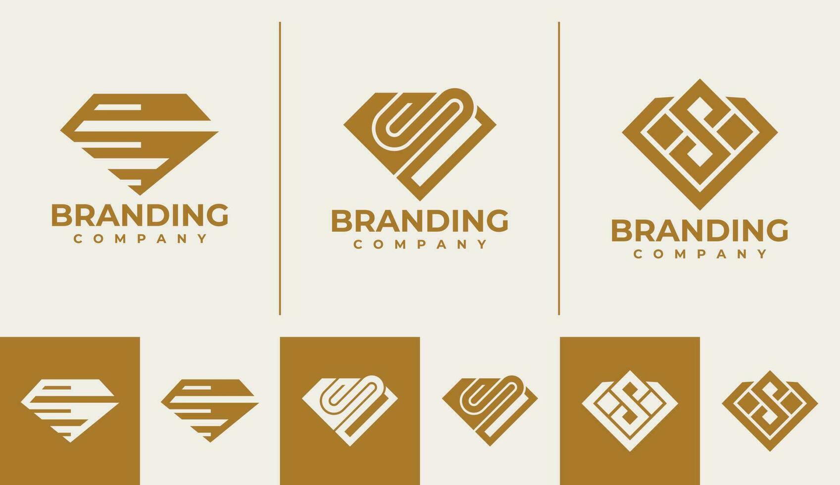 Luxury line diamond letter S logo design. Elegant jewelry initial S logo brand. vector
