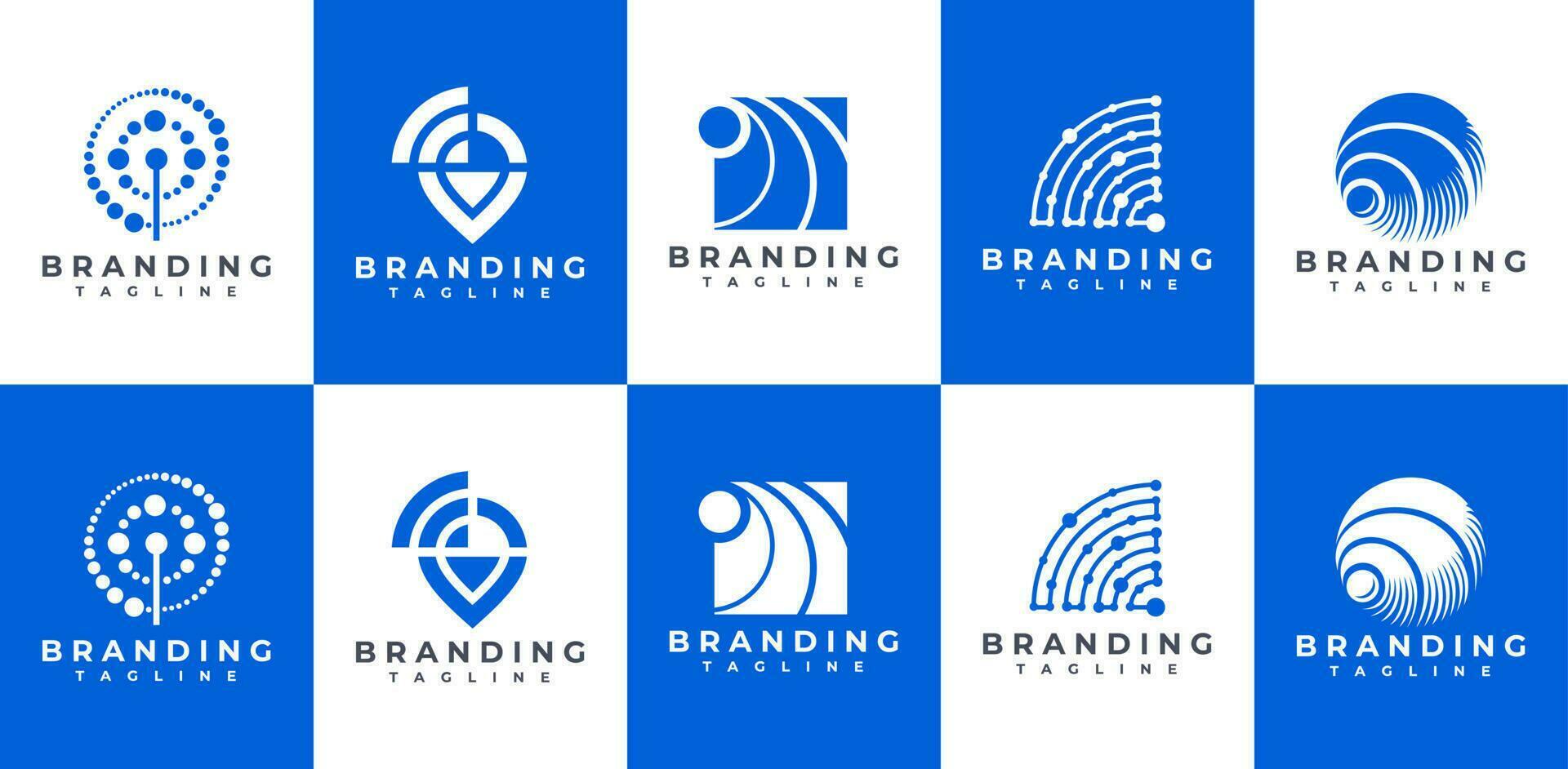 Modern digital wifi connection logo design. Technology wifi wireless logo brand. vector