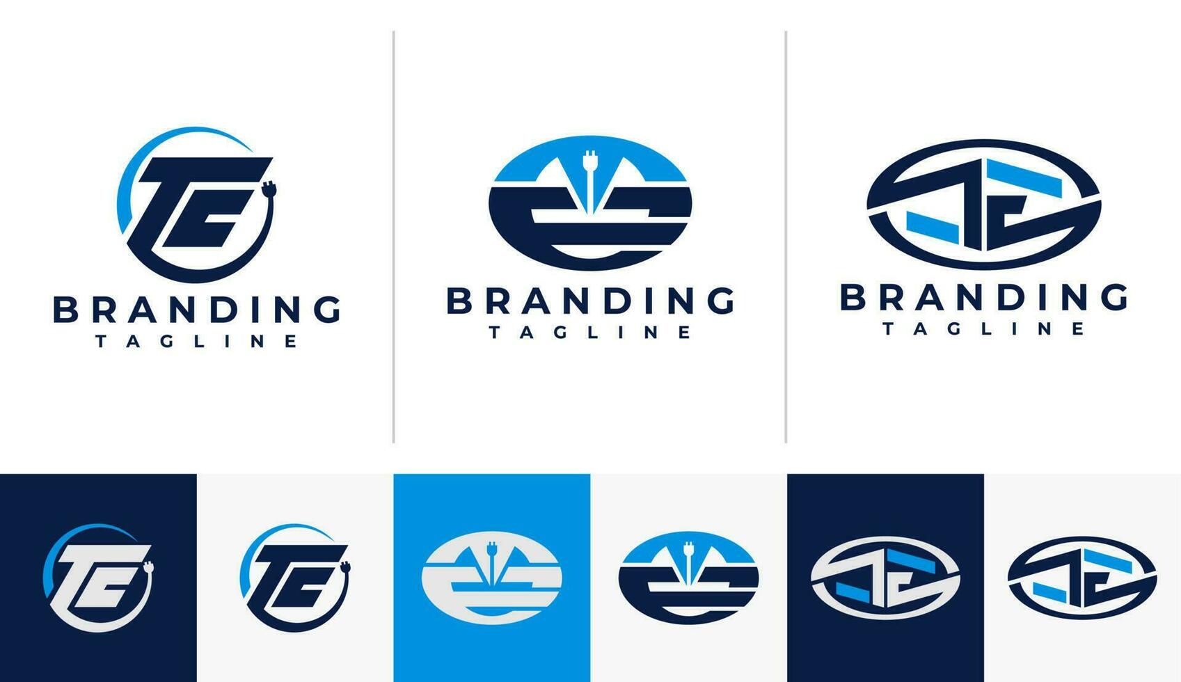 Minimal electrical letter T E TE logo design. Modern power plug initial TE logo. vector