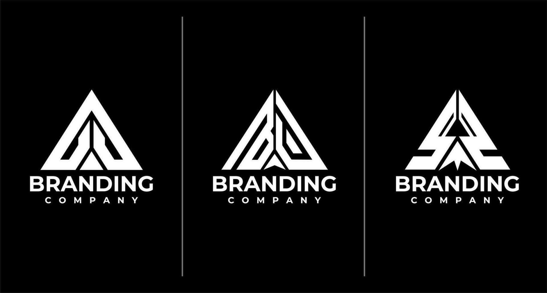 Geometric line lowercase letter B D BD logo design. Modern initial BD logo brand. vector