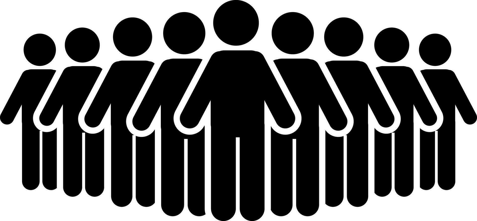 Persons symbol for your infographics. pictogram and stick figure infographic vector