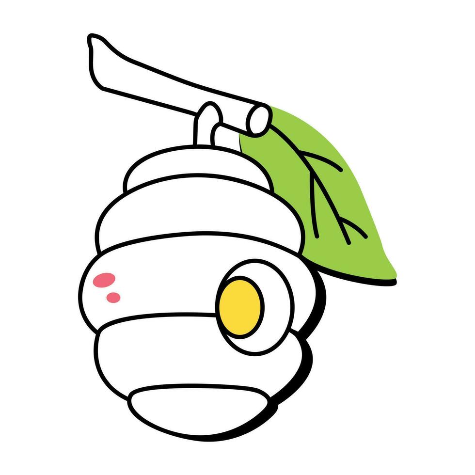 Trendy Tree Beehive vector