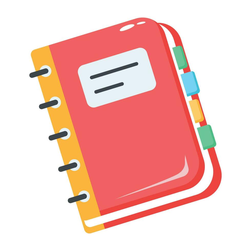 Trendy School Diary vector