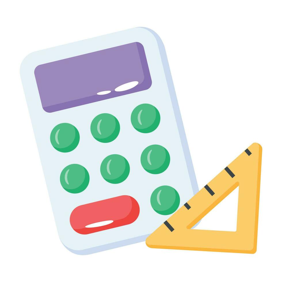 Trendy Maths Tools vector