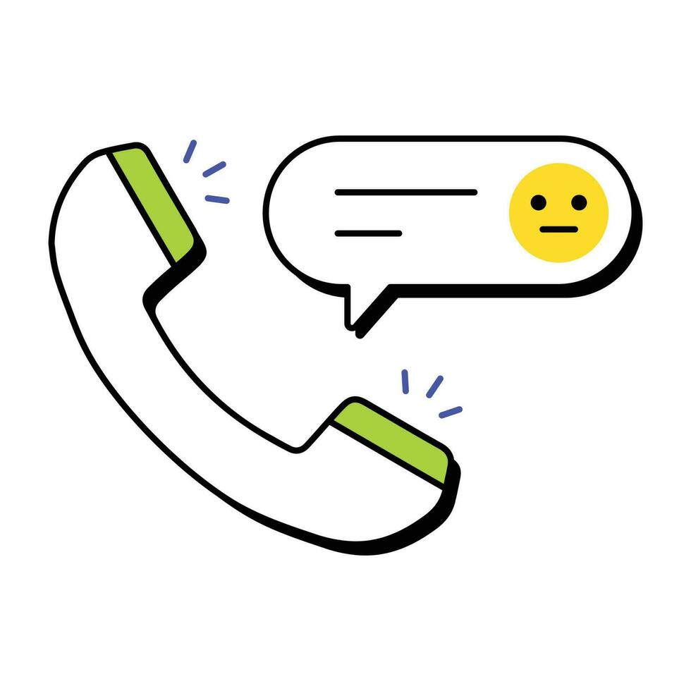 Trendy Phone Talk vector