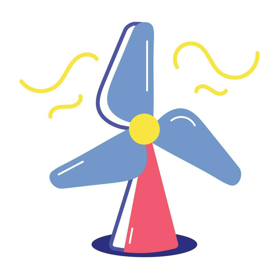 Trendy Windmill Concepts vector