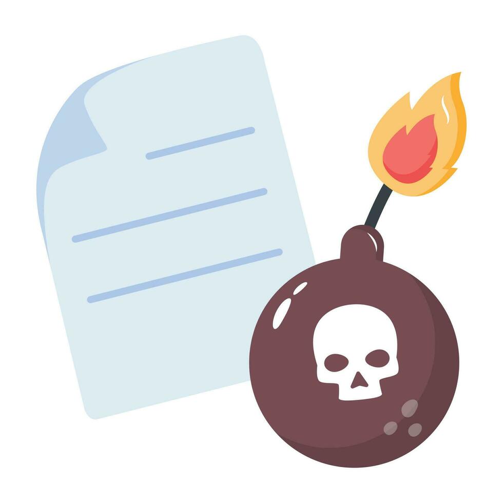Trendy Fraud Documents vector
