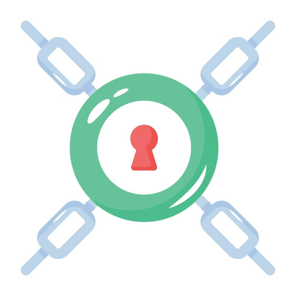 Trendy Security Lock vector