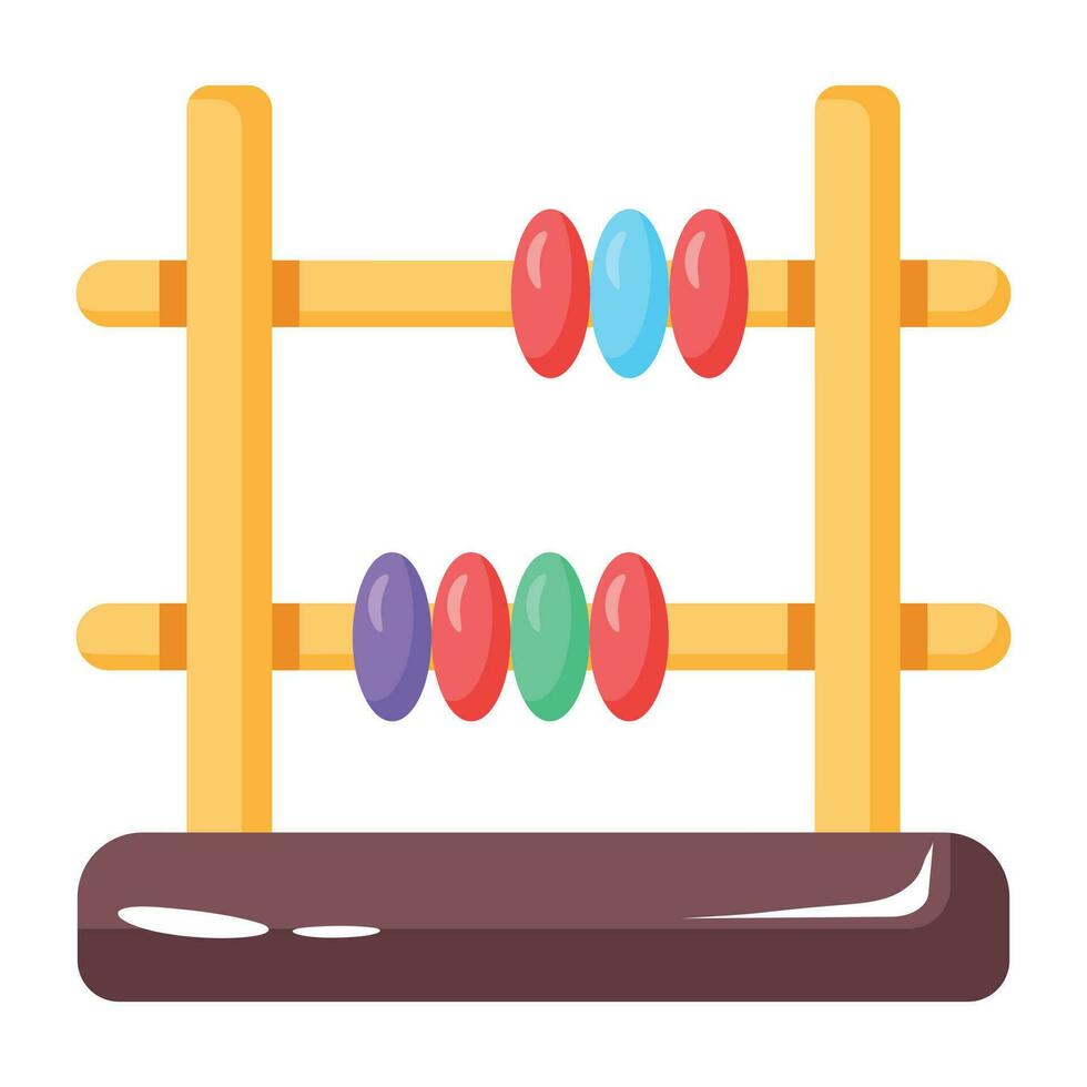 Trendy Abacus Frame vector