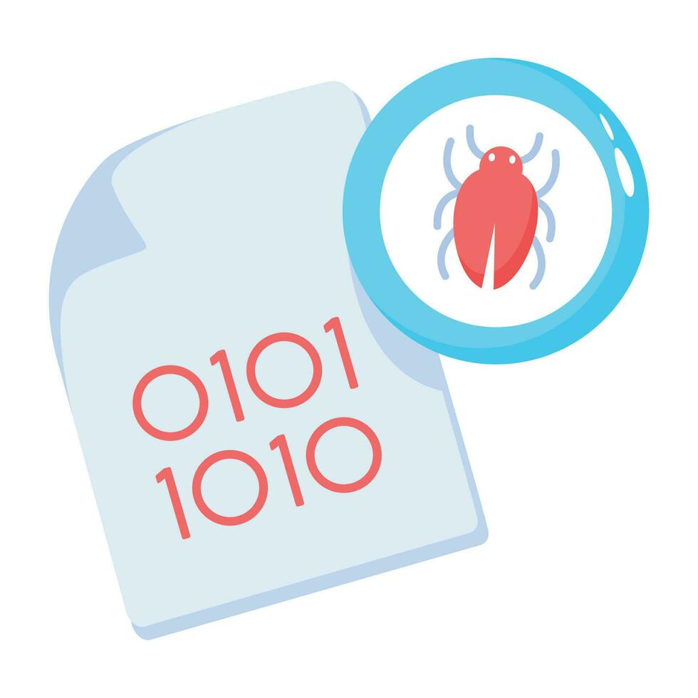 Trendy Coding Bug vector
