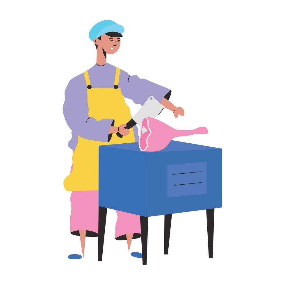 Trendy Butcher Concepts vector