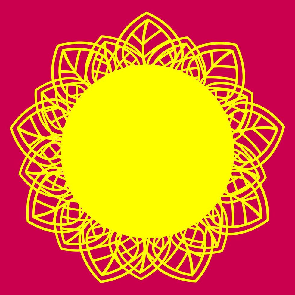 Islamic alpona vector design