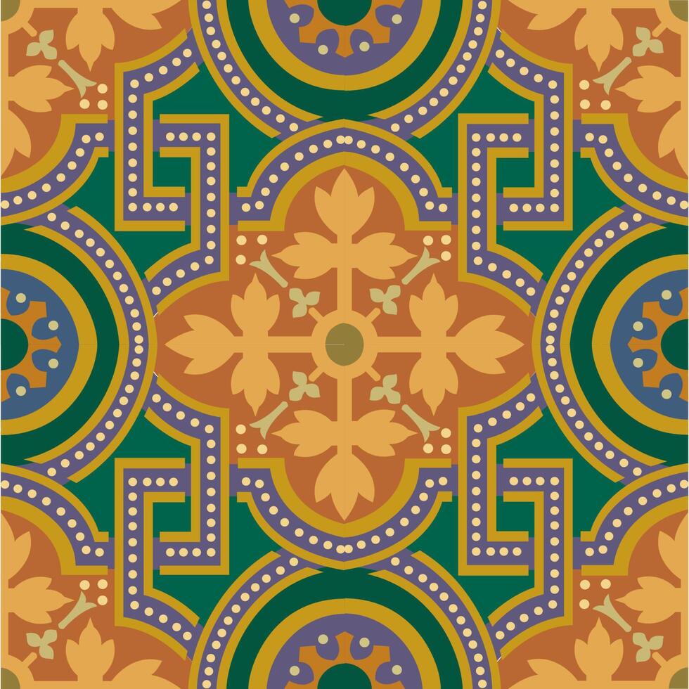 Islamic Alpona Vector Design