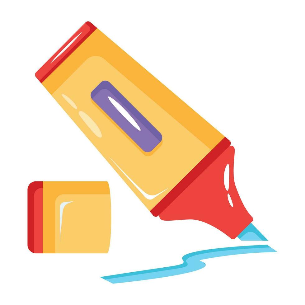 Trendy Highlighter Marker 24203999 Vector Art at Vecteezy