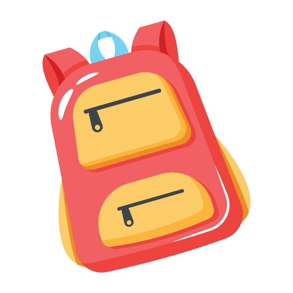 Trendy School Bag vector