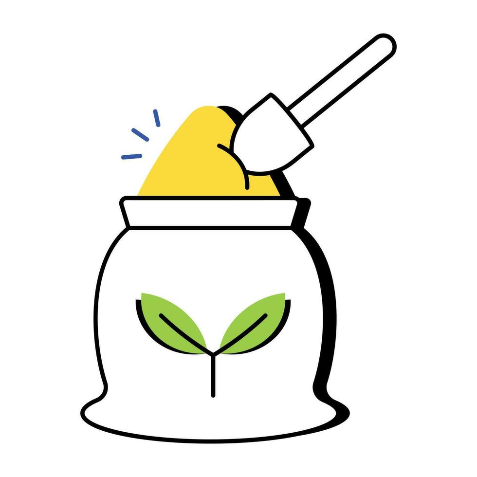 Trendy Fertilizer Sack vector