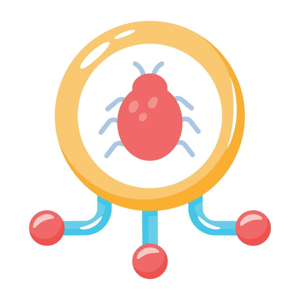 Trendy Connecting Bug vector
