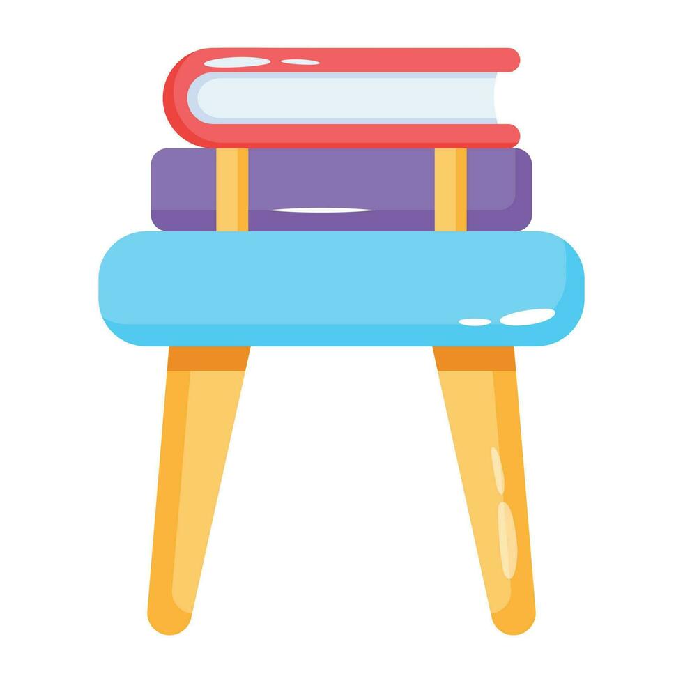 Trendy Books Table 24204232 Vector Art at Vecteezy