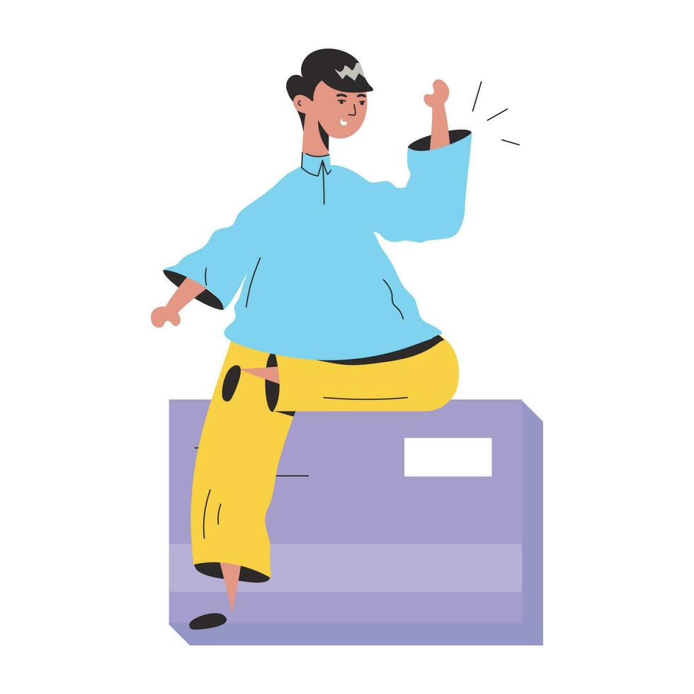 Trendy Card Owner vector