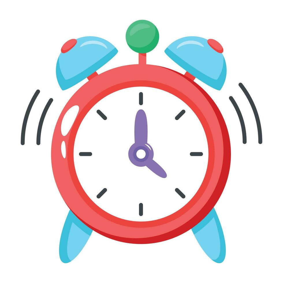 Trendy Alarm Clock vector