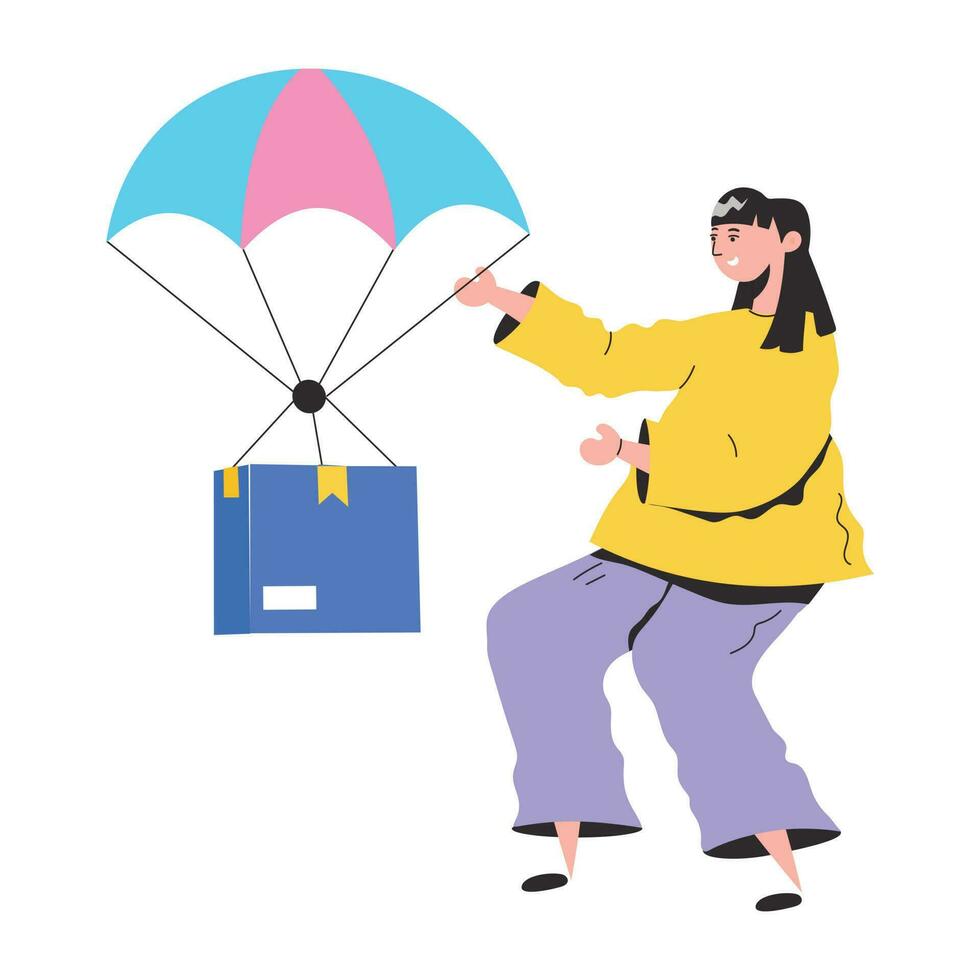 Trendy Air Delivery vector